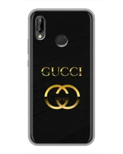 Чохол для Huawei P20 Lite (ANE-L02) з картинкою «Золотий логотип Gucci»