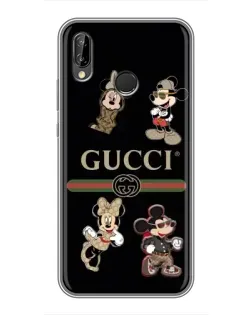 Чохол для Huawei P20 Lite (ANE-L02) з картинкою «Gucci — герої Disney та монограма»