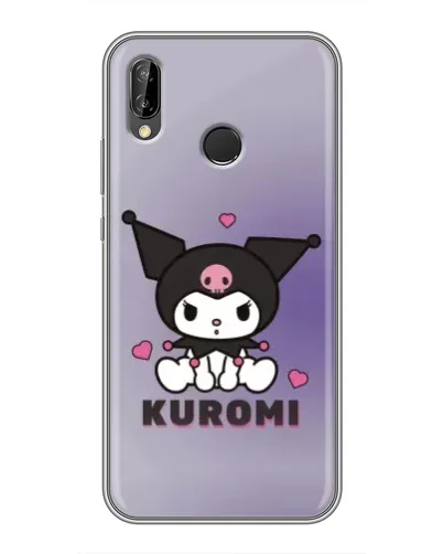 Чехол для Huawei P20 Lite (ANE-L02) с картинкой «Kuromi — фиолетовый арт»