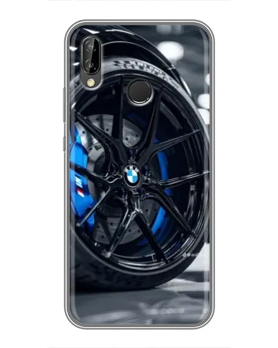 Чохол для Huawei P20 Lite (ANE-L02) з картинкою «Колесо BMW зблизька»