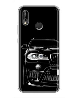Чохол для Huawei P20 Lite (ANE-L02) з картинкою «Темний силует BMW»