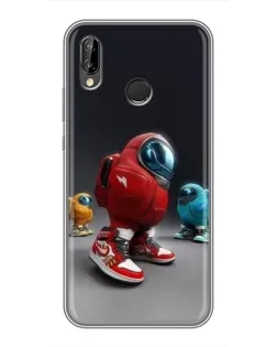 Чехол для Huawei P20 Lite (ANE-L02) с картинкой «Among Us — 3D стиль»