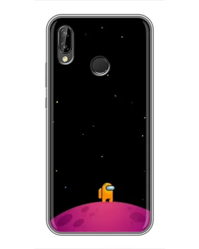 Чехол для Huawei P20 Lite (ANE-L02) с картинкой «Одинокий герой на планете»