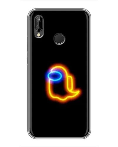 Чехол для Huawei P20 Lite (ANE-L02) с картинкой «Among Us неоновое сияние»