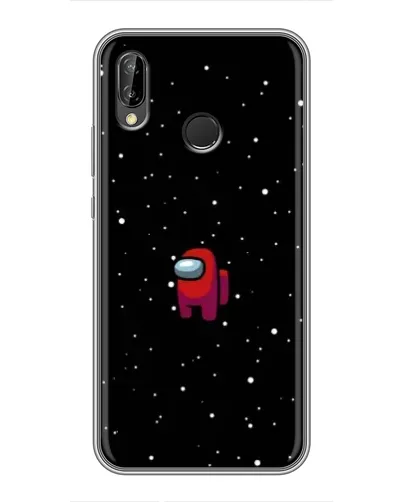 Чехол для Huawei P20 Lite (ANE-L02) с картинкой «Красный Among Us»