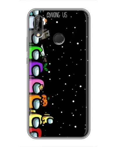 Чехол для Huawei P20 Lite (ANE-L02) с картинкой «Команда Among Us»