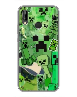 Чехол для Huawei P20 Lite (ANE-L02) с картинкой «Криперы Minecraft»
