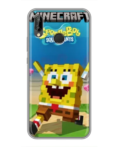 Чехол для Huawei P20 Lite (ANE-L02) с картинкой «Губка Боб Minecraft» Чехол для Huawei P20 Lite (ANE-L02) с картинкой «Губка Боб Minecraft»