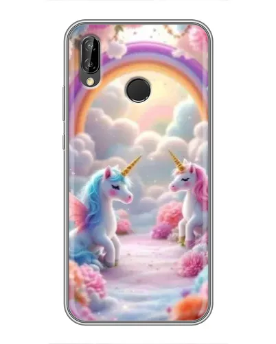 Чехол для Huawei P20 Lite (ANE-L02) с картинкой «Радуга и единороги» Чехол для Huawei P20 Lite (ANE-L02) с картинкой «Радуга и единороги»