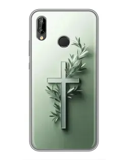 Чехол для Huawei P20 Lite (ANE-L02) с картинкой «Оливковая ветвь»