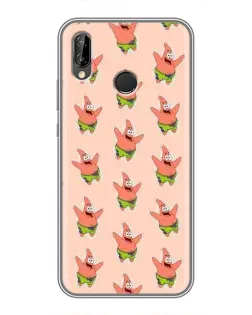 Чохол для Huawei P20 Lite (ANE-L02) з картинкою «Патрік Стар паттерн»