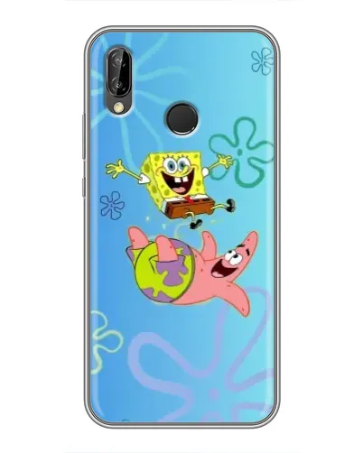 Чохол для Huawei P20 Lite (ANE-L02) з картинкою «Спанч Боб та Патрік»