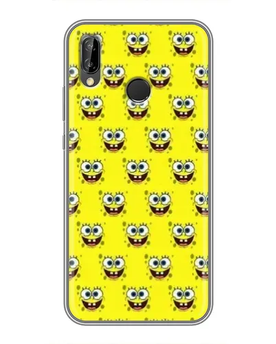 Чохол для Huawei P20 Lite (ANE-L02) з картинкою «Паттерн Губка Боб»