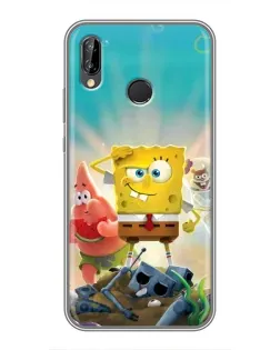 Чохол для Huawei P20 Lite (ANE-L02) з картинкою «Спанч Боб переможець»
