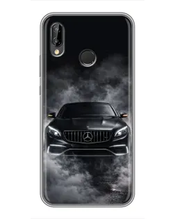 Чехол для Huawei P20 Lite (ANE-L02) с картинкой «Mercedes в дыму»