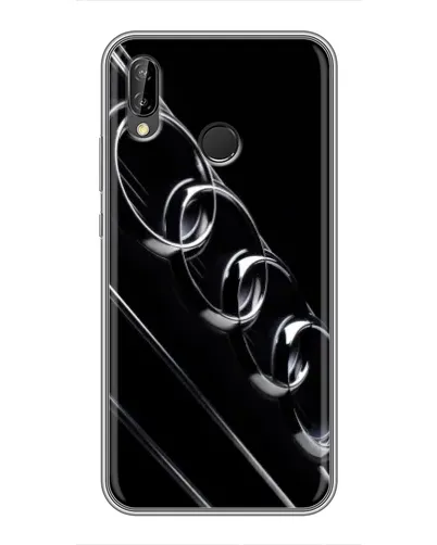 Чехол для Huawei P20 Lite (ANE-L02) с картинкой «Audi — абстрактные кольца»
