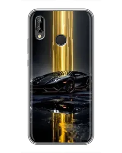 Чохол для Huawei P20 Lite (ANE-L02) з картинкою «Нічний Lamborghini драйв»