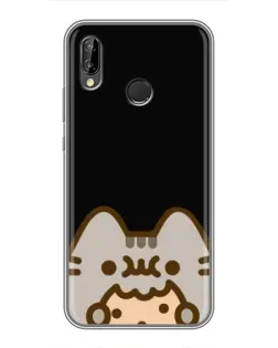 Чехол для Huawei P20 Lite (ANE-L02) с картинкой «Пушин на черном» Чехол для Huawei P20 Lite (ANE-L02) с картинкой «Пушин на черном»