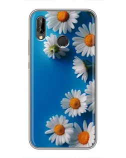 Чехол для Huawei P20 Lite (ANE-L02) с картинкой «Белоснежные маргаритки»