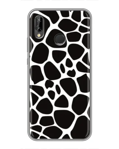 Чехол для Huawei P20 Lite (ANE-L02) с картинкой «Черно-белый жираф»