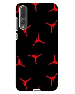 Чохол для Huawei P20 Pro (CLT-L04) з картинкою «Jordan Red Pattern»