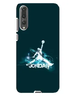 Чохол для Huawei P20 Pro (CLT-L04) з картинкою «Jordan Blue Fire»