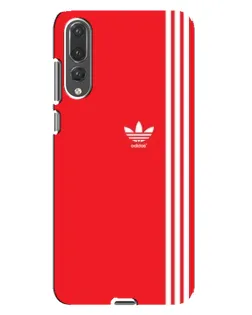 Чохол для Huawei P20 Pro (CLT-L04) з картинкою «Червоний мінімалізм Adidas»