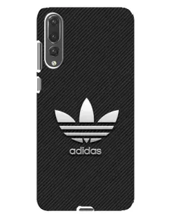 Чохол для Huawei P20 Pro (CLT-L04) з картинкою «Adidas Карбонова текстура»