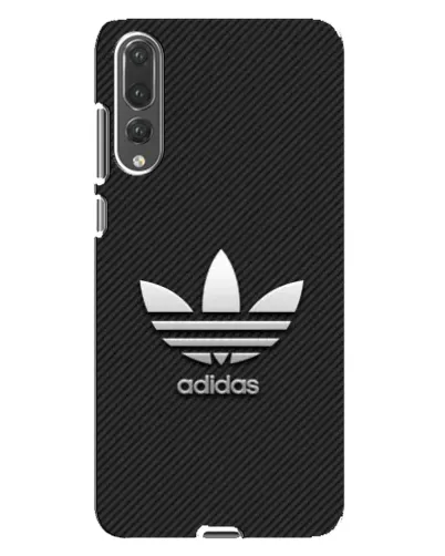 Чохол для Huawei P20 Pro (CLT-L04) з картинкою «Adidas Карбонова текстура»