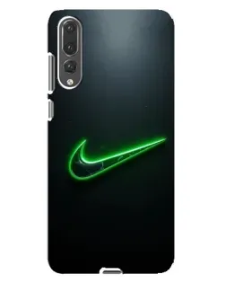 Чохол для Huawei P20 Pro (CLT-L04) з картинкою «Неоновий контур Nike»