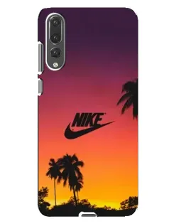 Чохол для Huawei P20 Pro (CLT-L04) з картинкою «Nike на заході сонця»