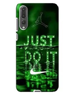 Чохол для Huawei P20 Pro (CLT-L04) з картинкою «Зелений неоновий Nike»
