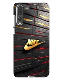 Чохол для Huawei P20 Pro (CLT-L04) з картинкою «Золотий Nike на металі»