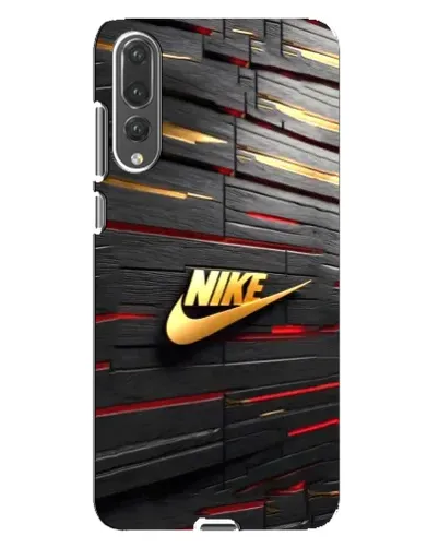 Чохол для Huawei P20 Pro (CLT-L04) з картинкою «Золотий Nike на металі»