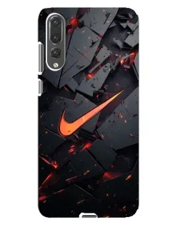 Чохол для Huawei P20 Pro (CLT-L04) з картинкою «Nike — ефект розломів»