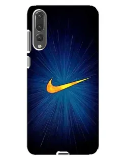Чехол для Huawei P20 Pro (CLT-L04) с картинкой «Синий пульс Nike»