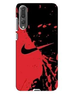 Чехол для Huawei P20 Pro (CLT-L04) с картинкой «Красные брызги Nike»