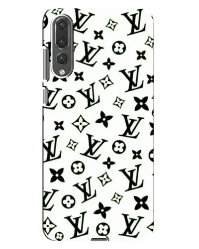 Чохол для Huawei P20 Pro (CLT-L04) з картинкою «Монохромний хаос LV»