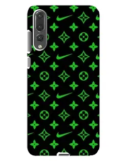 Чохол для Huawei P20 Pro (CLT-L04) з картинкою «Неоновий принт LV»