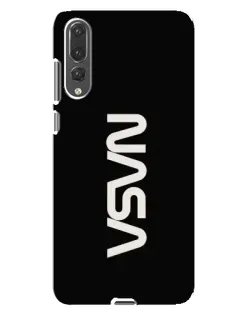 Чохол для Huawei P20 Pro (CLT-L04) з картинкою «NASA — вертикальний логотип»