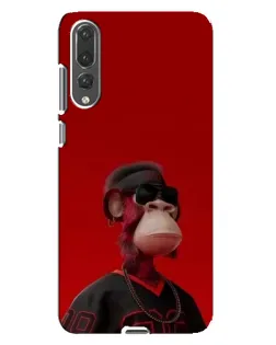 Чохол для Huawei P20 Pro (CLT-L04) з картинкою «Bored Ape в червоному»
