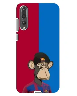 Чохол для Huawei P20 Pro (CLT-L04) з картинкою «Bored Ape — фанат Барси»