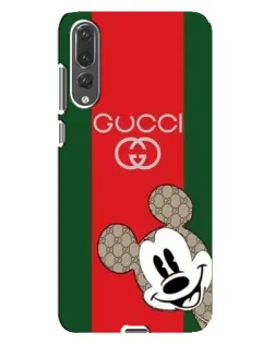 Чохол для Huawei P20 Pro (CLT-L04) з картинкою «Gucci — смуги та Міккі»
