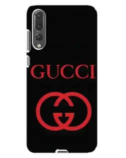 Чохол для Huawei P20 Pro (CLT-L04) з картинкою «Gucci — червоний логотип»