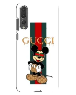 Чохол для Huawei P20 Pro (CLT-L04) з картинкою «Міккі Маус Gucci — смуги»