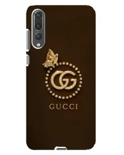 Чохол для Huawei P20 Pro (CLT-L04) з картинкою «Gucci — золотий метелик»