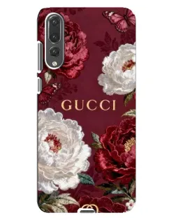 Чехол для Huawei P20 Pro (CLT-L04) с картинкой «Gucci — бордовые розы» Чехол для Huawei P20 Pro (CLT-L04) с картинкой «Gucci — бордовые розы»