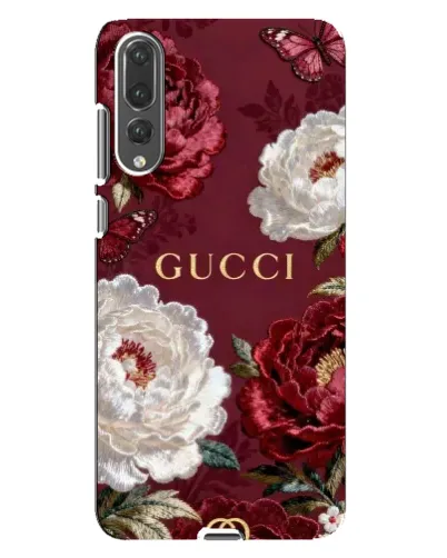 Чехол для Huawei P20 Pro (CLT-L04) с картинкой «Gucci — бордовые розы» Чехол для Huawei P20 Pro (CLT-L04) с картинкой «Gucci — бордовые розы»