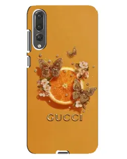 Чехол для Huawei P20 Pro (CLT-L04) с картинкой «Gucci — золотые бабочки» Чехол для Huawei P20 Pro (CLT-L04) с картинкой «Gucci — золотые бабочки»