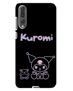 Чохол для Huawei P20 Pro (CLT-L04) з картинкою «Kuromi — чорний мінімалізм»